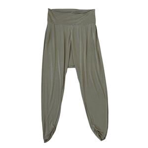 Free People Movement Harem Lounge Pants Sage Green (Size Large)